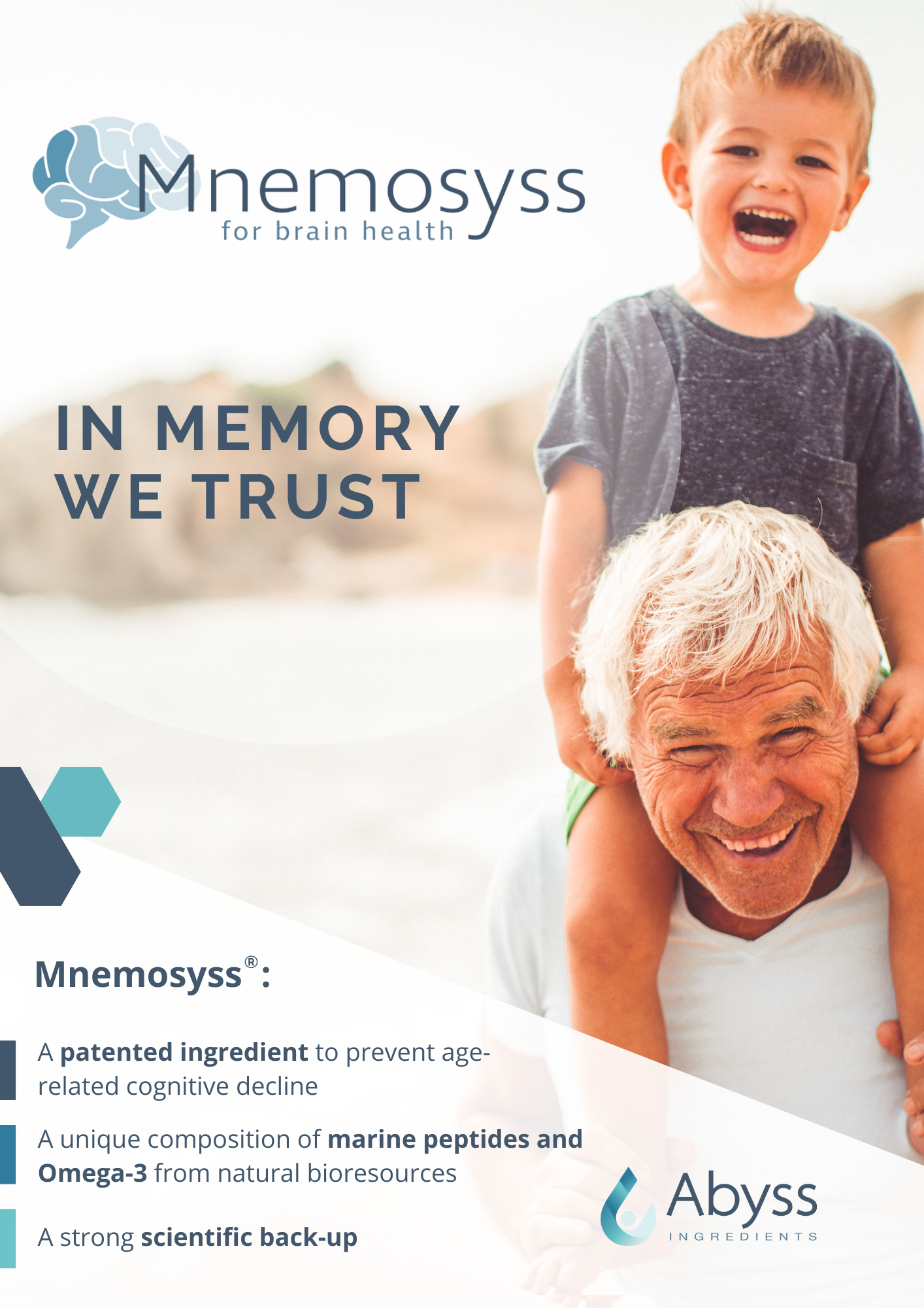 Mnemosyss, marine peptides & omega-3 to prevent cognitive decline
